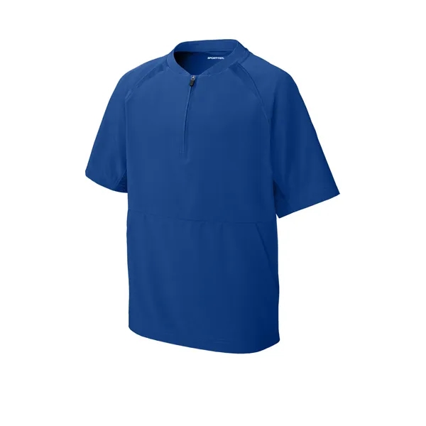 Sport-Tek Youth Repeat 1/2-Zip Short Sleeve Jacket