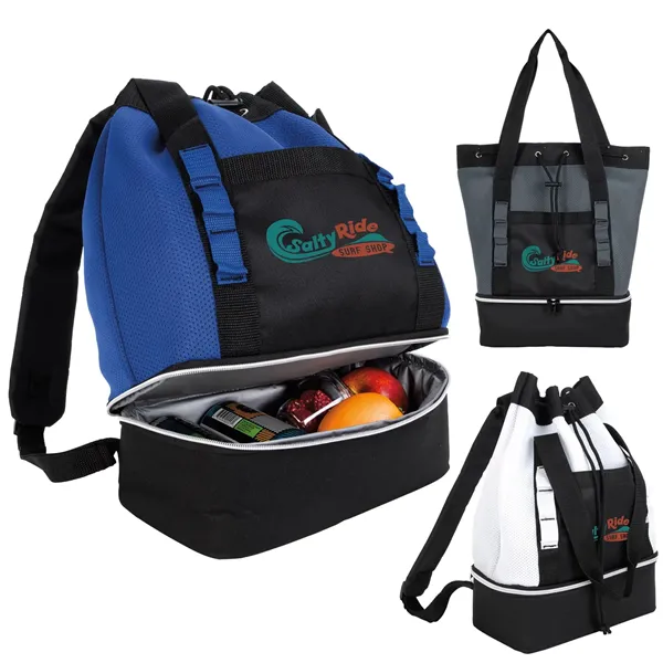 Atchison® Brightwater Dual-Compartment Tote-Pack Cooler - Atchison® Brightwater Dual-Compartment Tote-Pack Cooler - Image 0 of 20