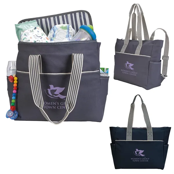 Atchison® Stripe Diaper Tote-Pack - Atchison® Stripe Diaper Tote-Pack - Image 0 of 6