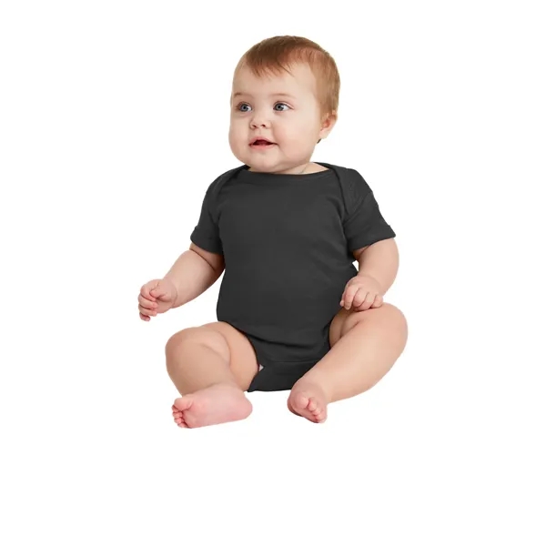 Rabbit Skins Infant Short Sleeve Baby Rib Bodysuit. - Rabbit Skins Infant Short Sleeve Baby Rib Bodysuit. - Image 5 of 89
