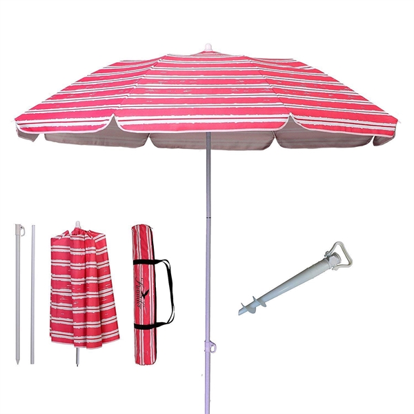 6ft folded beach Umbrella - 6ft folded beach Umbrella - Image 0 of 6