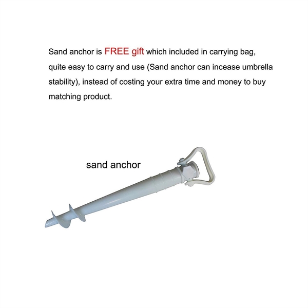 6ft folded beach Umbrella - 6ft folded beach Umbrella - Image 4 of 6