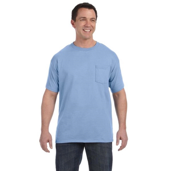 Hanes 6 oz. Tagless T-Shirt with Pocket - Hanes 6 oz. Tagless T-Shirt with Pocket - Image 0 of 13