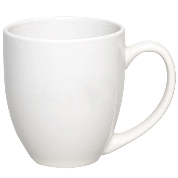 15oz.Ceramic Dishwasher-Safe Bistro Mug w/ Handle for Coffee - 15oz.Ceramic Dishwasher-Safe Bistro Mug w/ Handle for Coffee - Image 4 of 9