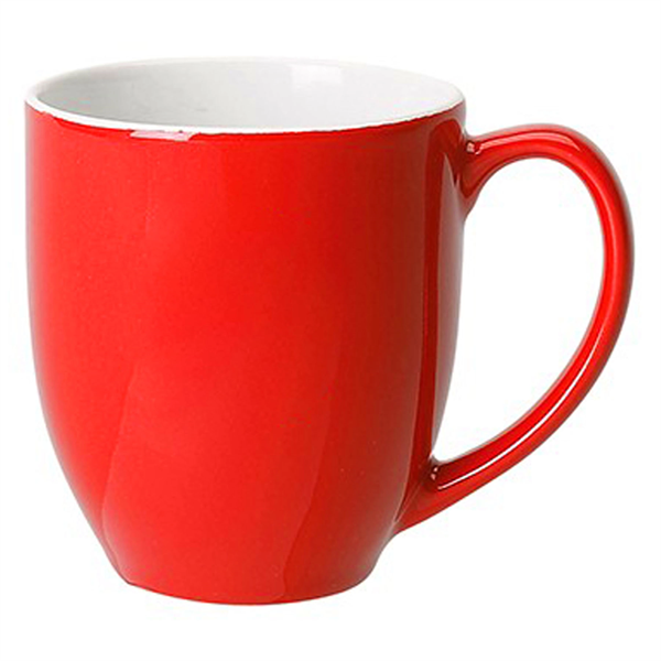 15oz.Ceramic Dishwasher-Safe Bistro Mug w/ Handle for Coffee - 15oz.Ceramic Dishwasher-Safe Bistro Mug w/ Handle for Coffee - Image 7 of 8