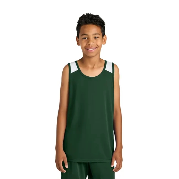 Custom Sport-Tek Youth Club Track Tank