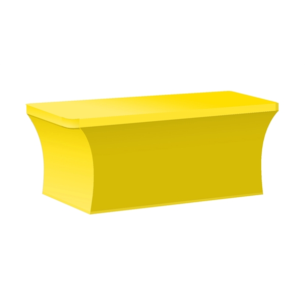 Custom 8' Stretch Table Cover Stock Color - Front Print Only
