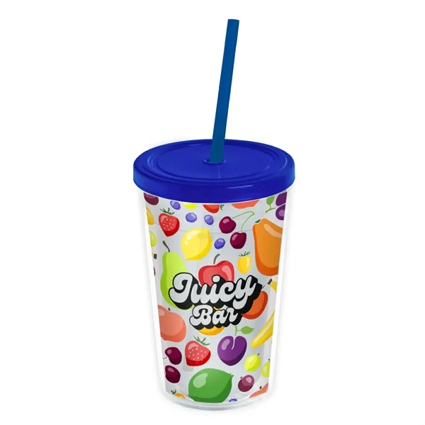 Garyline® Transparent Tumbler with Straw Lid and Full-Col... - Garyline® Transparent Tumbler with Straw Lid and Full-Col... - Image 65 of 113