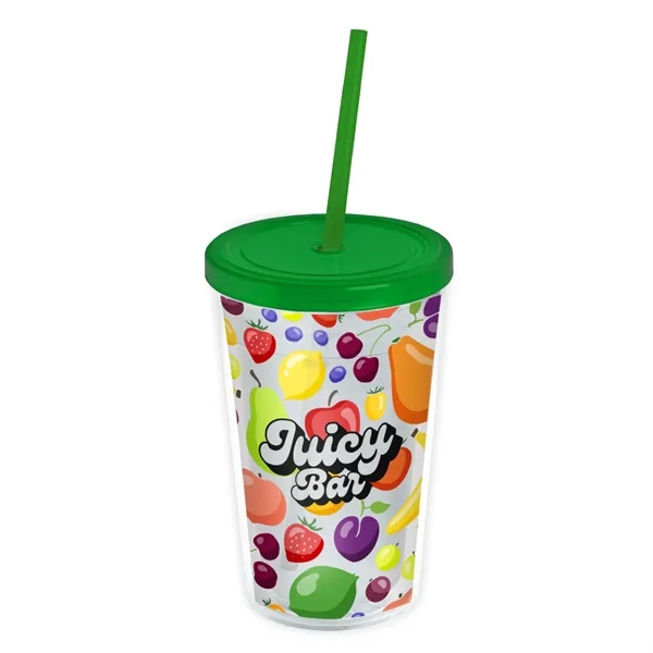 Garyline® Transparent Tumbler with Straw Lid and Full-Col... - Garyline® Transparent Tumbler with Straw Lid and Full-Col... - Image 73 of 113