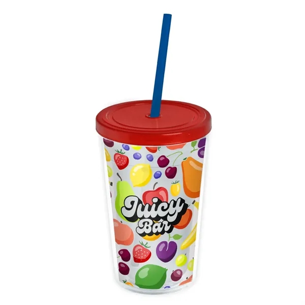 Garyline® Transparent Tumbler with Straw Lid and Full-Col... - Garyline® Transparent Tumbler with Straw Lid and Full-Col... - Image 86 of 113