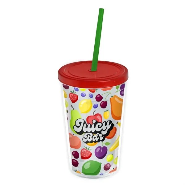 Garyline® Transparent Tumbler with Straw Lid and Full-Col... - Garyline® Transparent Tumbler with Straw Lid and Full-Col... - Image 87 of 113