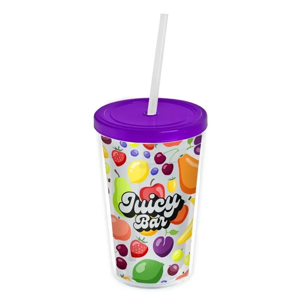 Garyline® Transparent Tumbler with Straw Lid and Full-Col... - Garyline® Transparent Tumbler with Straw Lid and Full-Col... - Image 91 of 113