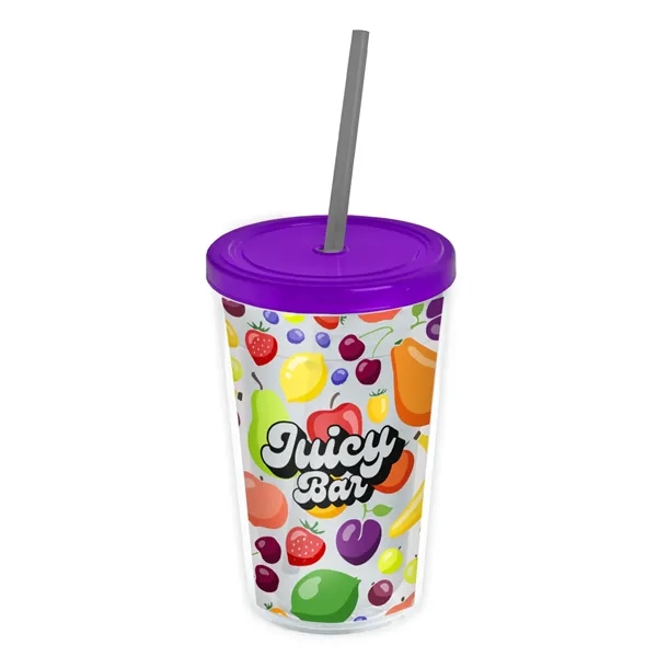 Garyline® Transparent Tumbler with Straw Lid and Full-Col... - Garyline® Transparent Tumbler with Straw Lid and Full-Col... - Image 92 of 113