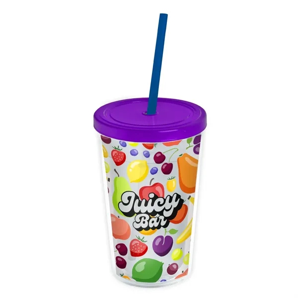 Garyline® Transparent Tumbler with Straw Lid and Full-Col... - Garyline® Transparent Tumbler with Straw Lid and Full-Col... - Image 93 of 113