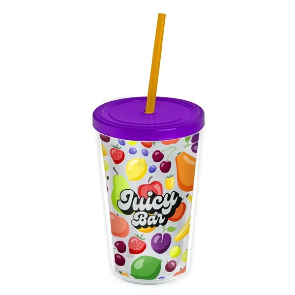 Garyline® Transparent Tumbler with Straw Lid and Full-Col... - Garyline® Transparent Tumbler with Straw Lid and Full-Col... - Image 95 of 113
