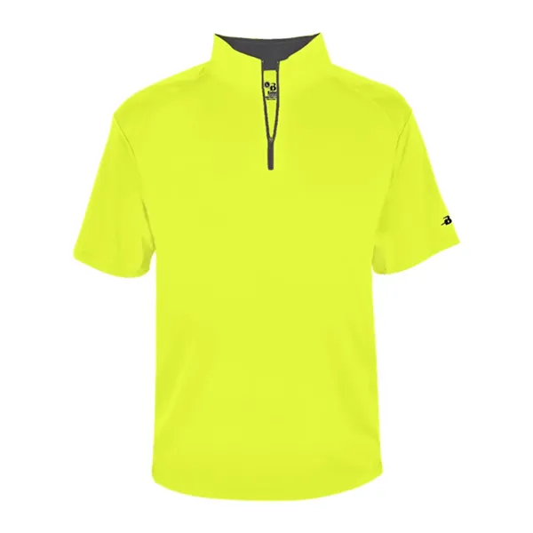Badger Men's B-Core Short Sleeve Quarter-Zip - Badger Men's B-Core Short Sleeve Quarter-Zip - Image 13 of 17