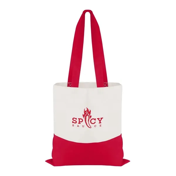 Good Value™ Cotton Colored Accent Flat Tote - Good Value™ Cotton Colored Accent Flat Tote - Image 1 of 17