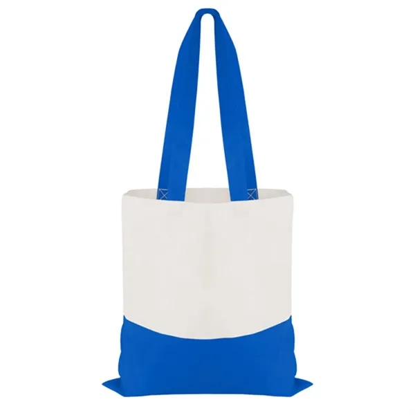 Good Value™ Cotton Colored Accent Flat Tote - Good Value™ Cotton Colored Accent Flat Tote - Image 3 of 17