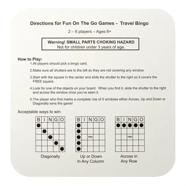 Fun On The Go Games - Travel Bingo - Fun On The Go Games - Travel Bingo - Image 1 of 6