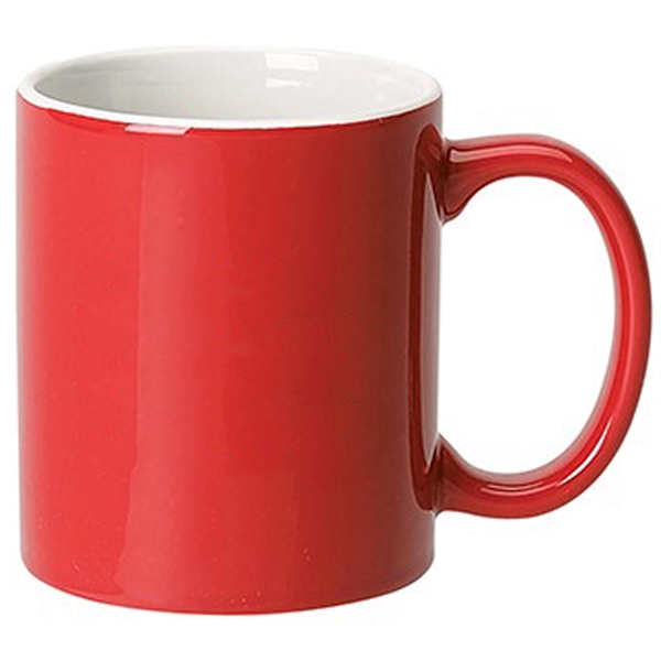 11 oz. Ceramic Dishwasher-Safe Coffee Mug w/ C-Handle - 11 oz. Ceramic Dishwasher-Safe Coffee Mug w/ C-Handle - Image 8 of 9