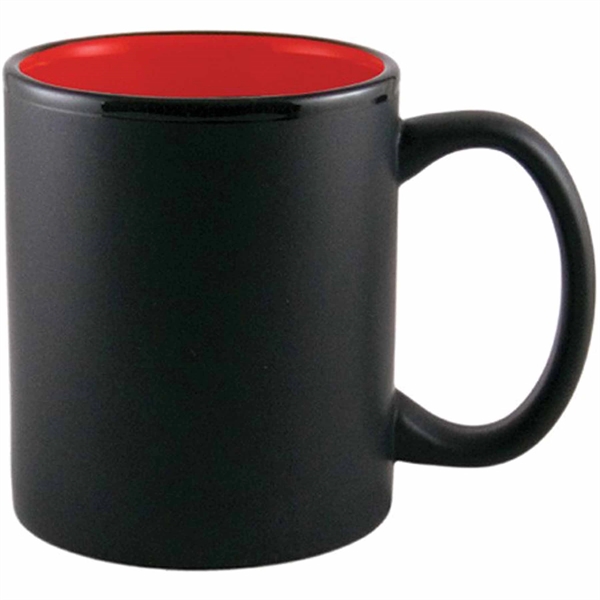 11 oz. Two-Tone Matted C-Handle Mug - 11 oz. Two-Tone Matted C-Handle Mug - Image 1 of 8