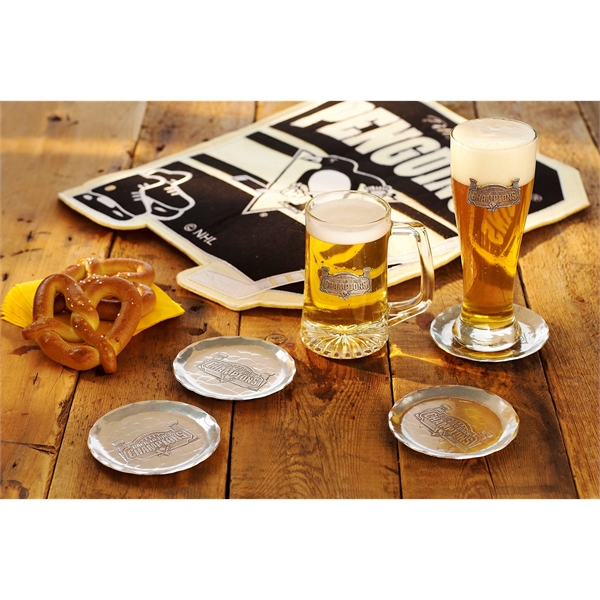 Beer Mug with Metal Medallion - Beer Mug with Metal Medallion - Image 1 of 3