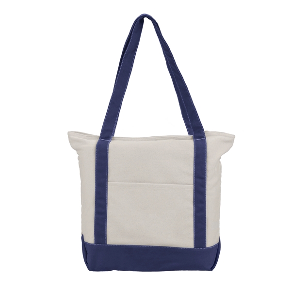 Zephyr - Cotton Canvas Boat Tote Bag - Zephyr - Cotton Canvas Boat Tote Bag - Image 2 of 6