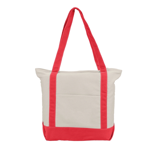 Zephyr - Cotton Canvas Boat Tote Bag - Zephyr - Cotton Canvas Boat Tote Bag - Image 3 of 6