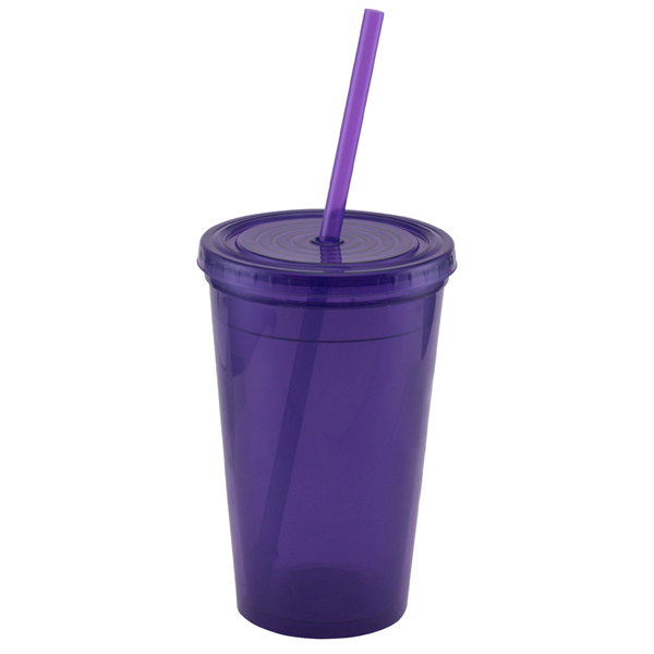 Explore - ColorJet - 16 Oz. Double Wall Tumbler Cup - Explore - ColorJet - 16 Oz. Double Wall Tumbler Cup - Image 5 of 12