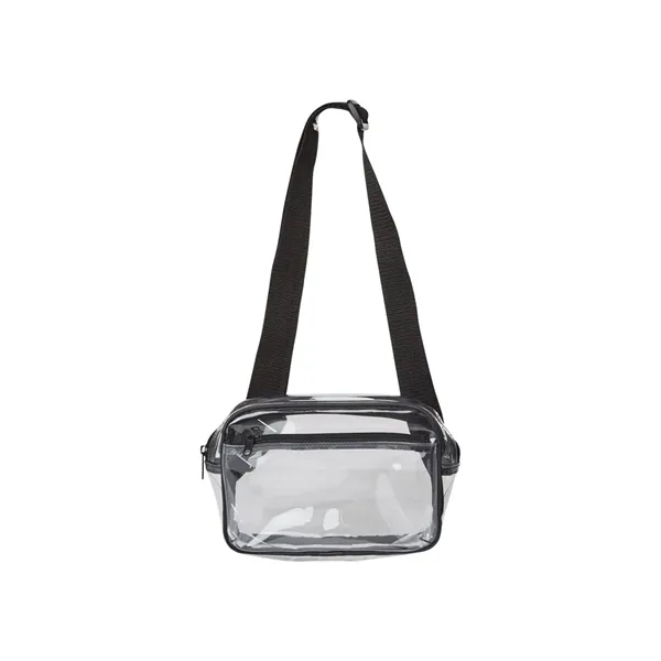 Liberty Bags Clear Stadium 2-Pocket Fanny Pack/Crossbody Bag