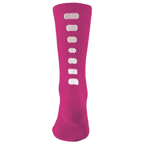 Augusta Sportswear Colorblocked Crew Socks - Augusta Sportswear Colorblocked Crew Socks - Image 7 of 12