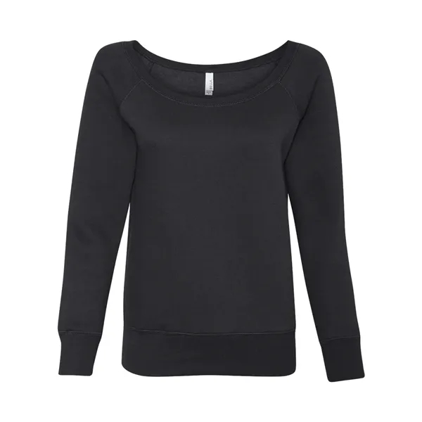 Custom BELLA + CANVAS Women's Sponge Fleece Wide Neck Sweatshirt