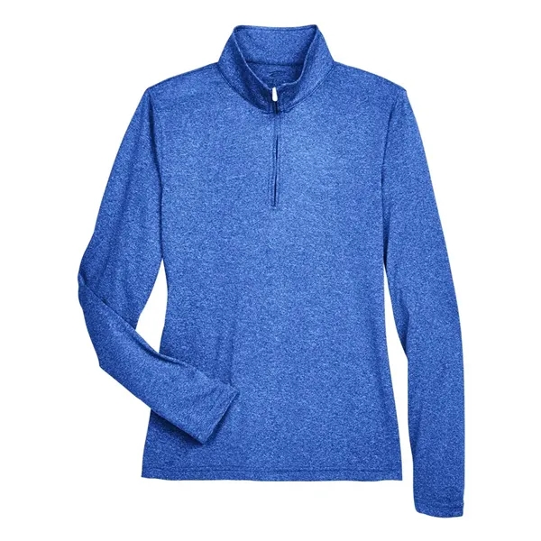 UltraClub Women's Cool & Dry Heathered Performance Quarte...