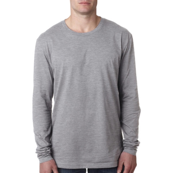 Next Level Men's Cotton Long-Sleeve Crew - Next Level Men's Cotton Long-Sleeve Crew - Image 0 of 12