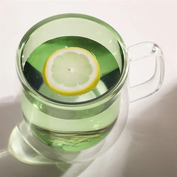 8.4 Oz. Double Walled Colored Glass Mug - 8.4 Oz. Double Walled Colored Glass Mug - Image 1 of 4