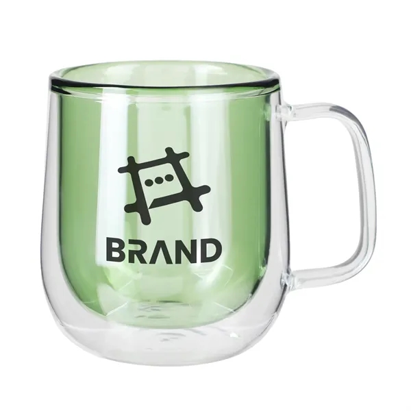 8.4 Oz. Double Walled Colored Glass Mug - 8.4 Oz. Double Walled Colored Glass Mug - Image 2 of 4