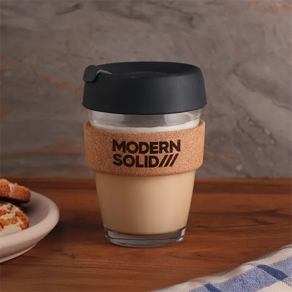 Madera 11.8 oz Glass and Cork To Go Tumbler