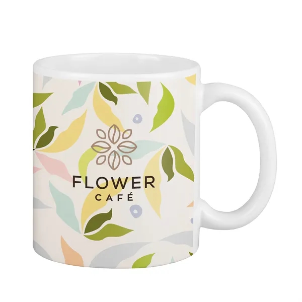 Blanco Full Color 11 oz White Matte Ceramic Mug