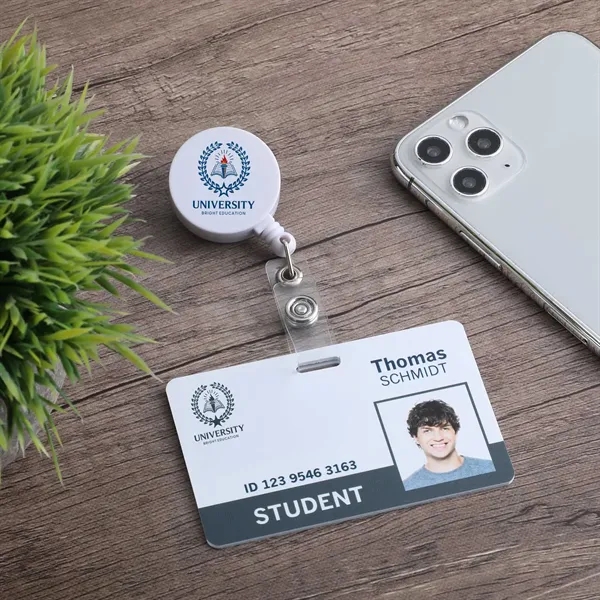 Id Buddy Round Retractable Swivel Badge Reel - Id Buddy Round Retractable Swivel Badge Reel - Image 1 of 5