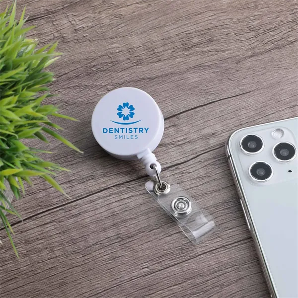 Id Buddy Round Retractable Swivel Badge Reel - Id Buddy Round Retractable Swivel Badge Reel - Image 2 of 5