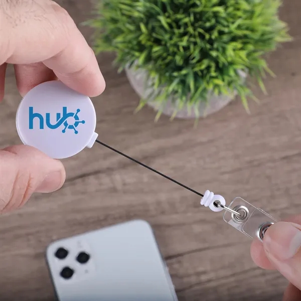 Id Buddy Round Retractable Swivel Badge Reel - Id Buddy Round Retractable Swivel Badge Reel - Image 0 of 7