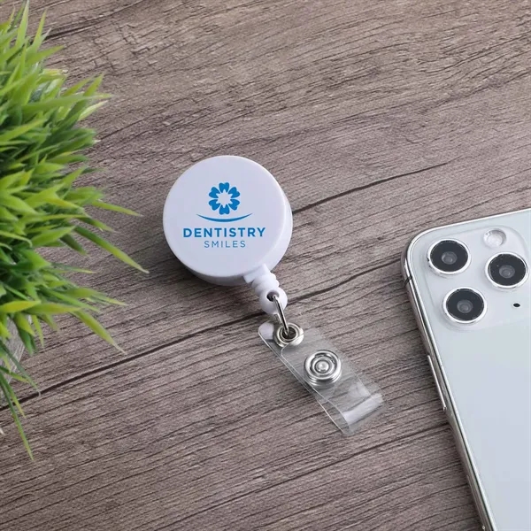Id Buddy Round Retractable Swivel Badge Reel - Id Buddy Round Retractable Swivel Badge Reel - Image 2 of 7