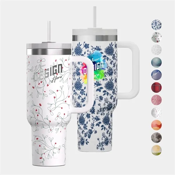 RTIC® Sunny Summer 40 oz Road Trip Tumbler - RTIC® Sunny Summer 40 oz Road Trip Tumbler - Image 0 of 16