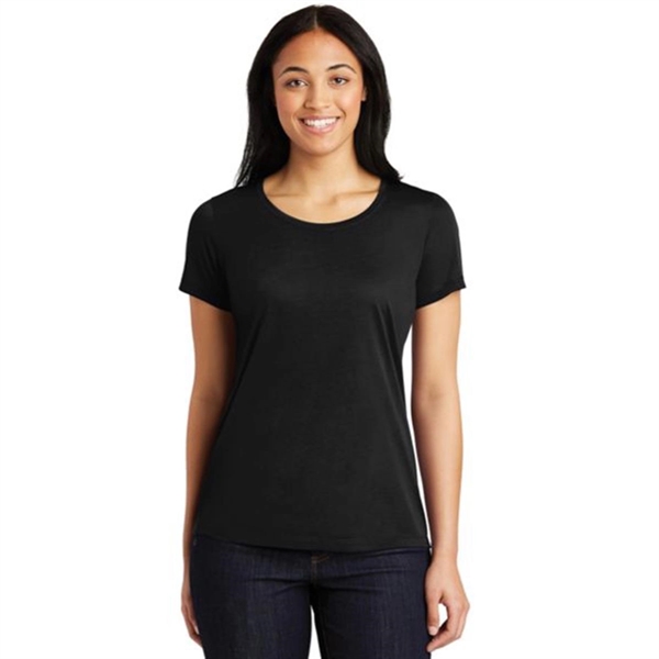 Sport-Tek Ladies Cotton Touch Scoop Neck Tee - Sport-Tek Ladies Cotton Touch Scoop Neck Tee - Image 0 of 11
