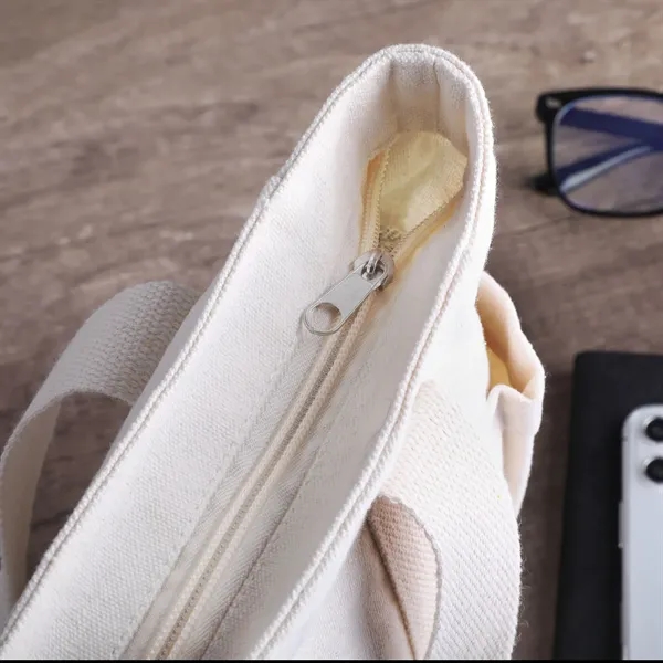 Harper Multi-Pocket Cotton Tote - Harper Multi-Pocket Cotton Tote - Image 7 of 13