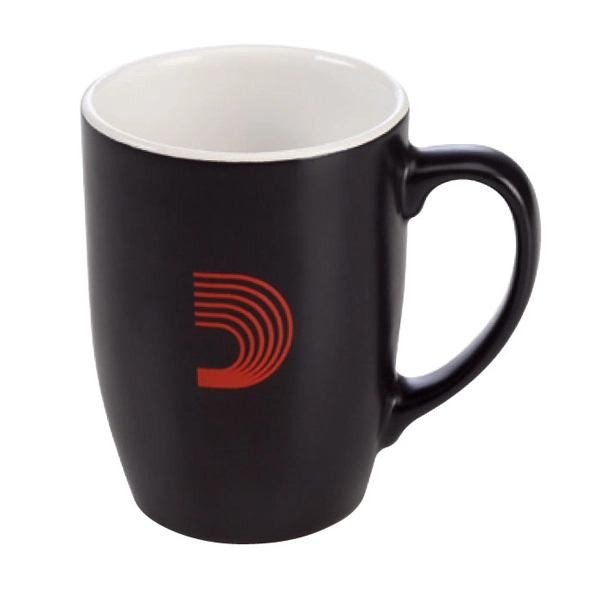 12 oz. 2-Tone/Black Matte Ceramic Mug - 12 oz. 2-Tone/Black Matte Ceramic Mug - Image 1 of 7