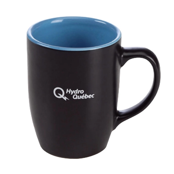12 oz. 2-Tone/Black Matte Ceramic Mug - 12 oz. 2-Tone/Black Matte Ceramic Mug - Image 3 of 7