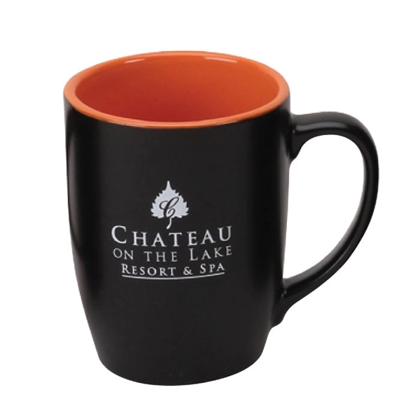 12 oz. 2-Tone/Black Matte Ceramic Mug - 12 oz. 2-Tone/Black Matte Ceramic Mug - Image 5 of 7