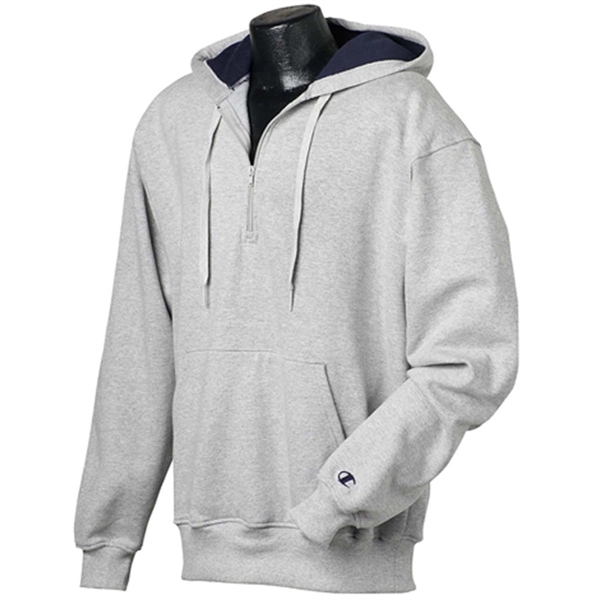 Champion Cotton Max Quarter-Zip Hoodie - Dark/All - Champion Cotton Max Quarter-Zip Hoodie - Dark/All - Image 0 of 7