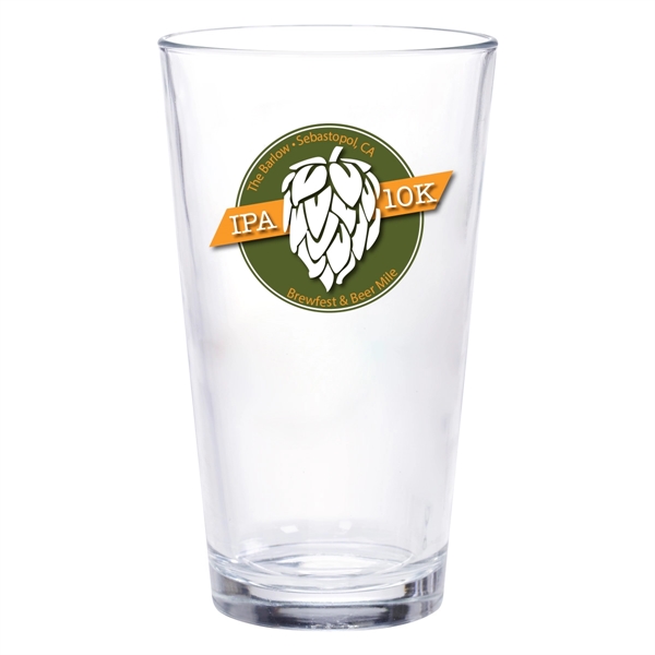 16 OZ. FULL COLOR PINT GLASS, PUB CUP - 16 OZ. FULL COLOR PINT GLASS, PUB CUP - Image 0 of 1